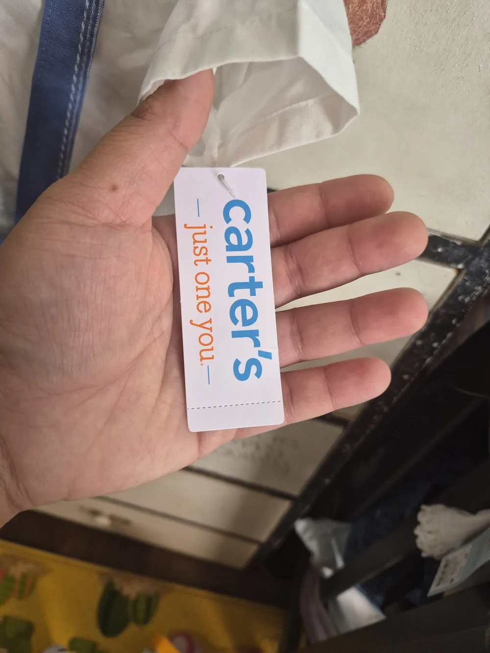 Carter's White and Blue Two-Piece Outfit